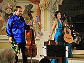 Petr Nouzovský /violoncello/ a Miriam Rodriguez Brüllová /kytara/, 1.8.2017, 26. Mezinárodní hudební festival Český Krumlov 2017, zdroj: Auviex s.r.o., foto: Libor Sváček