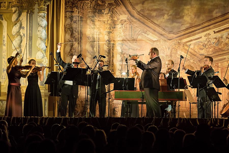 Noc barokních mistrů - Marek Zvolánek /trubka/ a Barocco sempre giovane, 5.8.2017, 26. Mezinárodní hudební festival Český Krumlov 2017