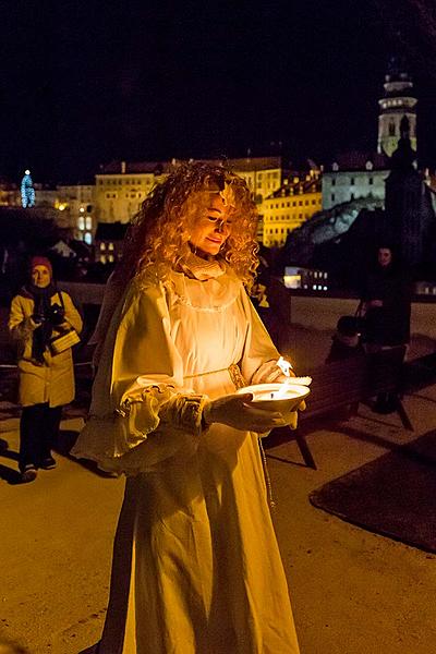 1. adventní neděle - hudebně poetické otevření Adventu spojené s rozsvícením vánočního stromu, Český Krumlov 3.12.2017