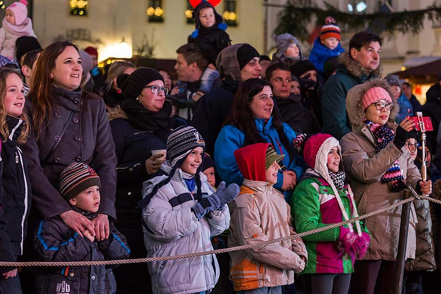 Nikolausbescherung 5.12.2017, Advent und Weihnachten in Český Krumlov