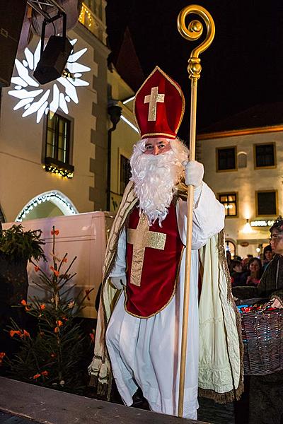 Nikolausbescherung 5.12.2017, Advent und Weihnachten in Český Krumlov