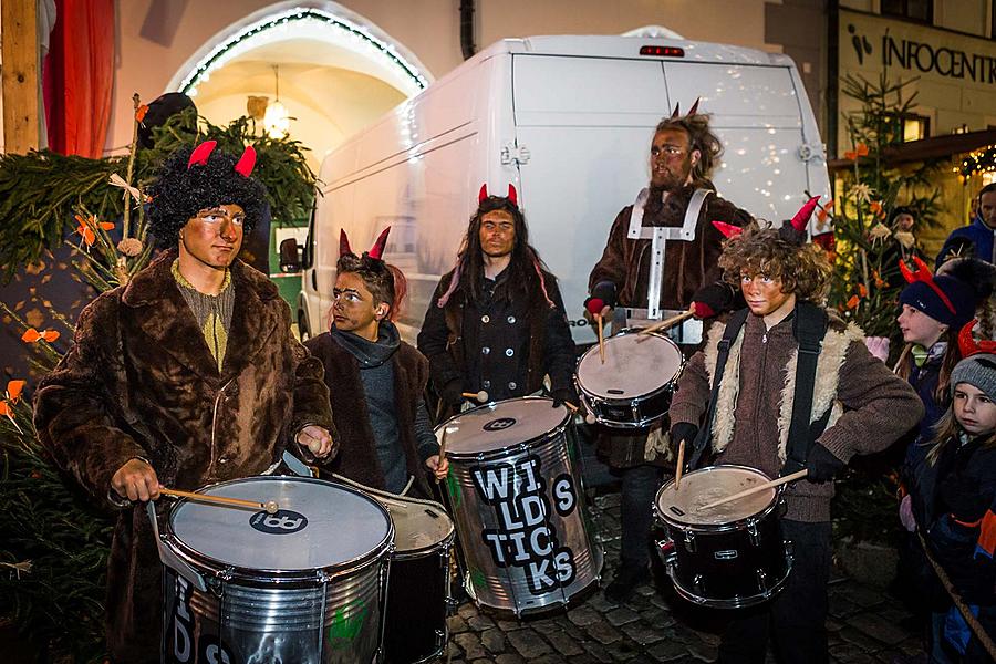 Nikolausbescherung 5.12.2017, Advent und Weihnachten in Český Krumlov