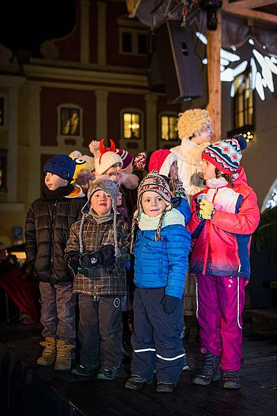 Nikolausbescherung 5.12.2017, Advent und Weihnachten in Český Krumlov