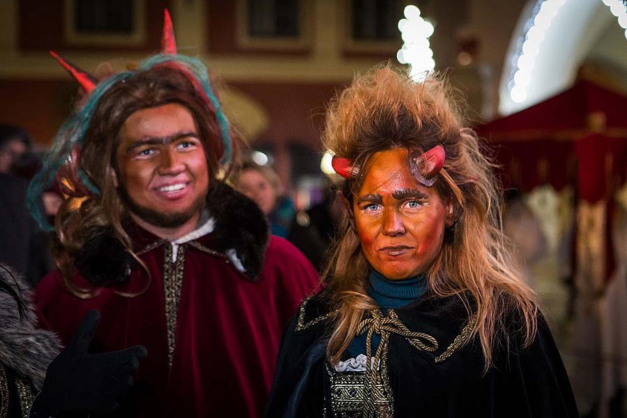 Mikulášská nadílka 5.12.2017, Advent a Vánoce v Českém Krumlově