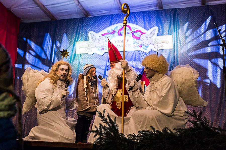 Nikolausbescherung 5.12.2017, Advent und Weihnachten in Český Krumlov