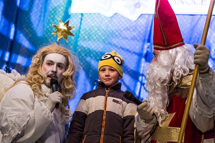 Nikolausbescherung 5.12.2017, Advent und Weihnachten in Český Krumlov