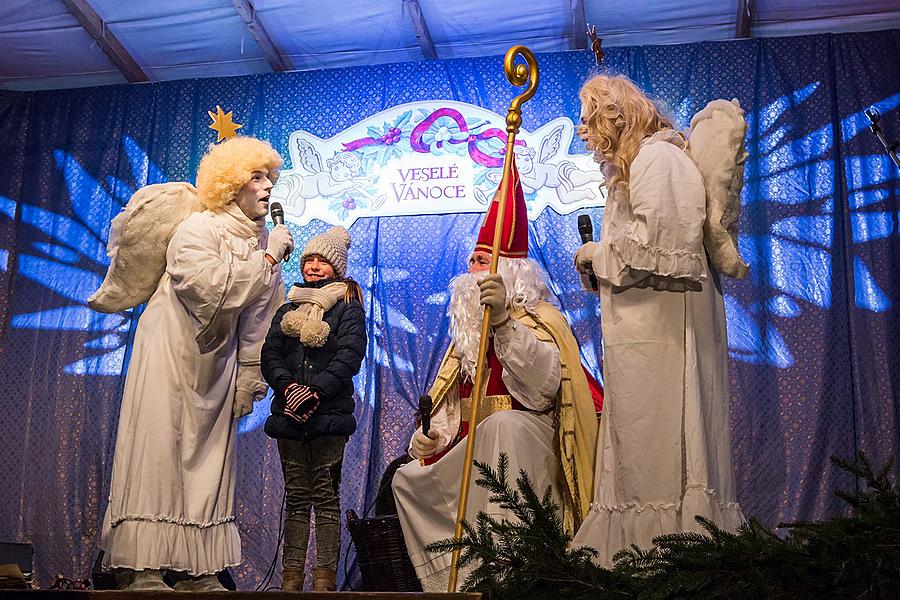 Nikolausbescherung 5.12.2017, Advent und Weihnachten in Český Krumlov