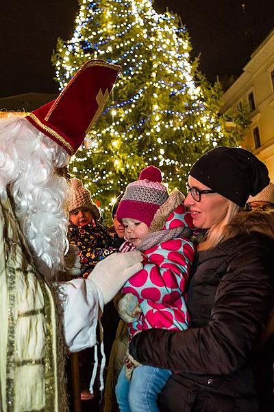 Mikulášská nadílka 5.12.2017, Advent a Vánoce v Českém Krumlově