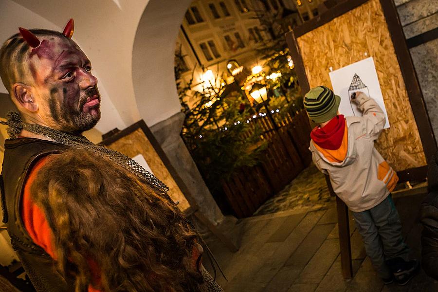 Nikolausbescherung 5.12.2017, Advent und Weihnachten in Český Krumlov