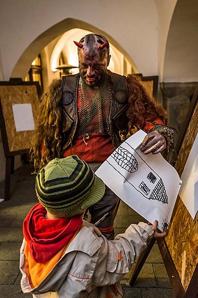 Nikolausbescherung 5.12.2017, Advent und Weihnachten in Český Krumlov