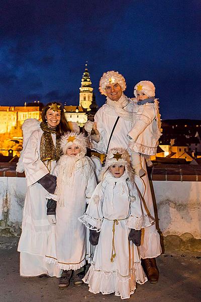 Angelic Procession Through Town Český Krumlov 8.12.2017