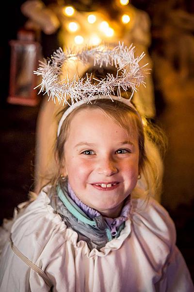 Angelic Procession Through Town Český Krumlov 8.12.2017