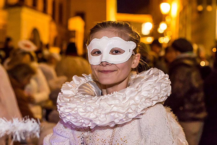 Angelic Procession Through Town Český Krumlov 8.12.2017