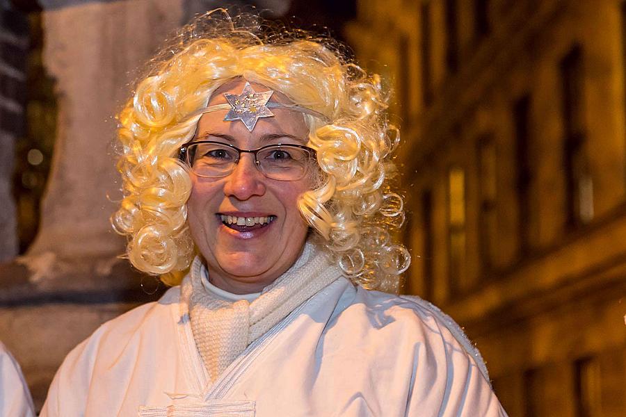 Angelic Procession Through Town Český Krumlov 8.12.2017