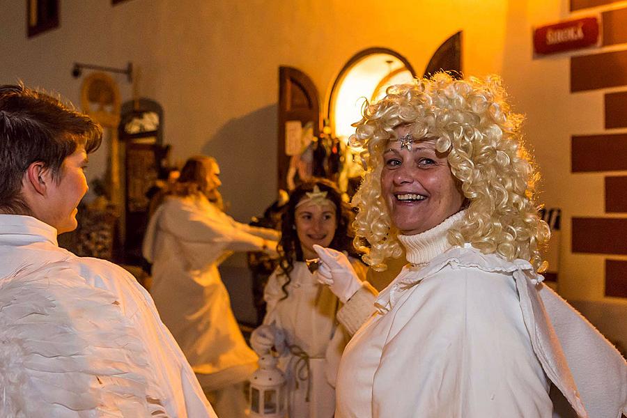 Angelic Procession Through Town Český Krumlov 8.12.2017