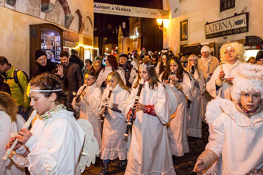 Angelic Procession Through Town Český Krumlov 8.12.2017