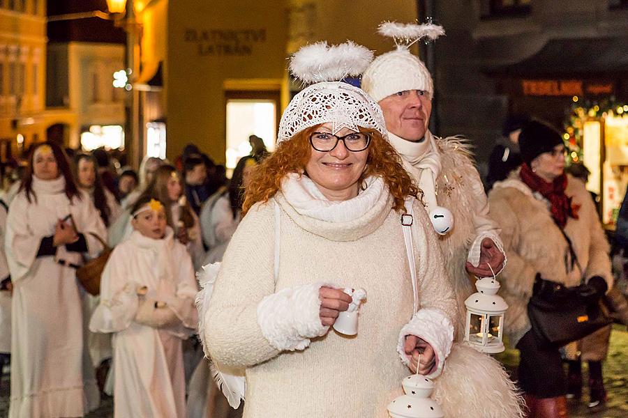 Angelic Procession Through Town Český Krumlov 8.12.2017