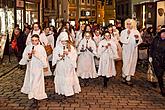 Angelic Procession Through Town Český Krumlov 8.12.2017, photo by: Lubor Mrázek