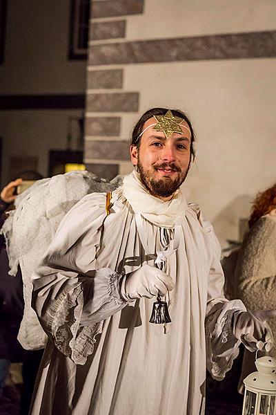 Angelic Procession Through Town Český Krumlov 8.12.2017