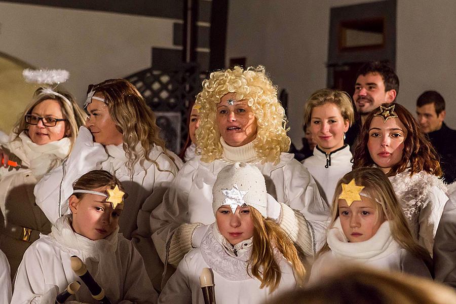 Angelic Procession Through Town Český Krumlov 8.12.2017