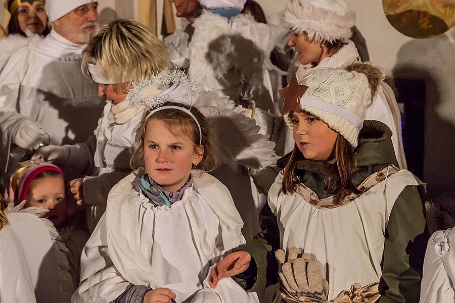 Andělský průvod městem Český Krumlov 8.12.2017