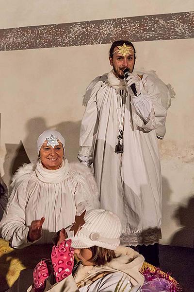 Angelic Procession Through Town Český Krumlov 8.12.2017