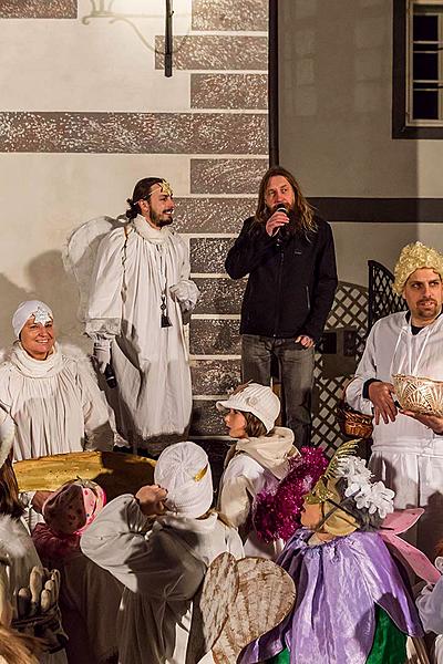 Angelic Procession Through Town Český Krumlov 8.12.2017