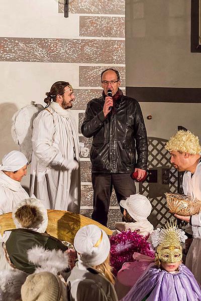 Angelic Procession Through Town Český Krumlov 8.12.2017