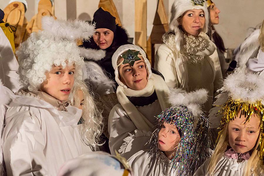 Angelic Procession Through Town Český Krumlov 8.12.2017