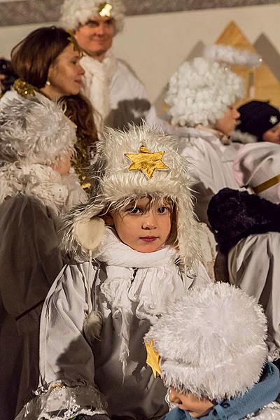 Angelic Procession Through Town Český Krumlov 8.12.2017