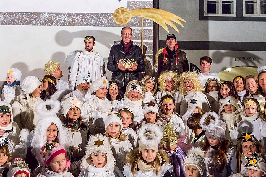 Angelic Procession Through Town Český Krumlov 8.12.2017