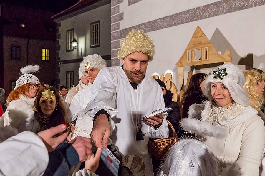 Angelic Procession Through Town Český Krumlov 8.12.2017