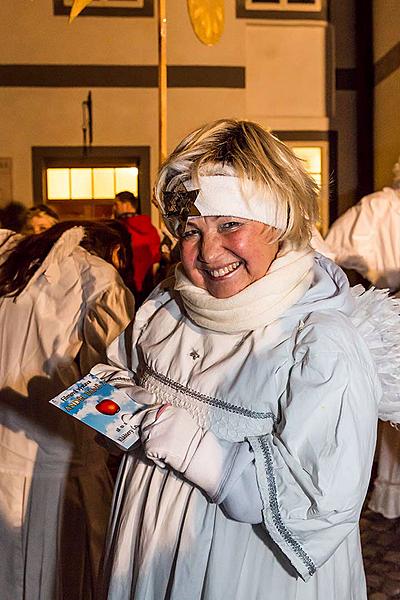 Angelic Procession Through Town Český Krumlov 8.12.2017