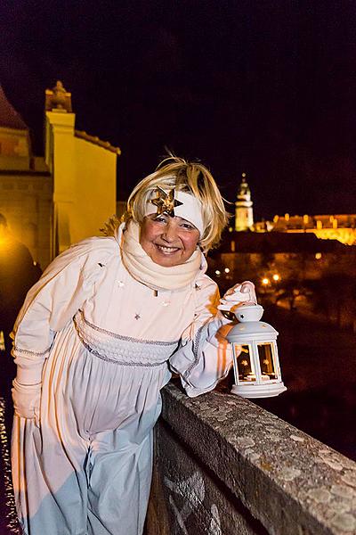 Angelic Procession Through Town Český Krumlov 8.12.2017