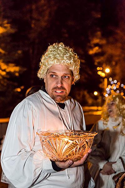 Angelic Procession Through Town Český Krumlov 8.12.2017