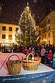 Baby Jesus Postal Office at U Zlatého Anděla and arrival of the White Lady, 10.12.2017, photo by: Lubor Mrázek