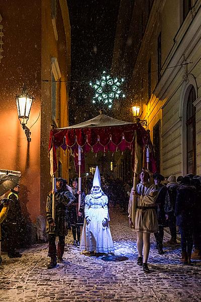 Baby Jesus Postal Office at U Zlatého Anděla and arrival of the White Lady, 10.12.2017