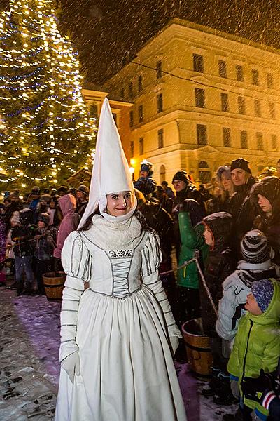 Baby Jesus Postal Office at U Zlatého Anděla and arrival of the White Lady, 10.12.2017