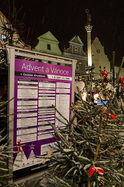 Baby Jesus Postal Office at U Zlatého Anděla and arrival of the White Lady, 10.12.2017