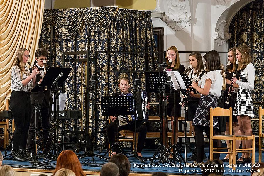 Koncert ZUŠ pro město k 25. výročí zapsání Českého Krumlova na seznam UNESCO, Zámecká jízdárna 13.12.2017