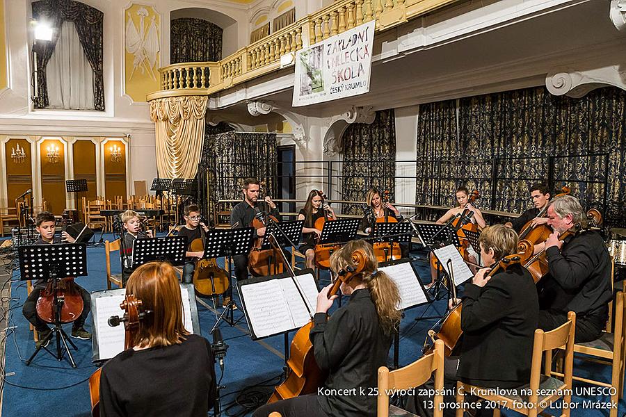 Konzert für die Stadt anlässlich des 25. Jahrestages des Inkrafttretens von Český Krumlov auf der UNESCO-Liste, Schlossreithalle 13.12.2017