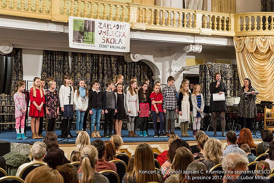 Concert for the Town to the 25th Anniversary of Enumeration of Český Krumlov in the UNESCO List, Castle Riding School 13.12.2017