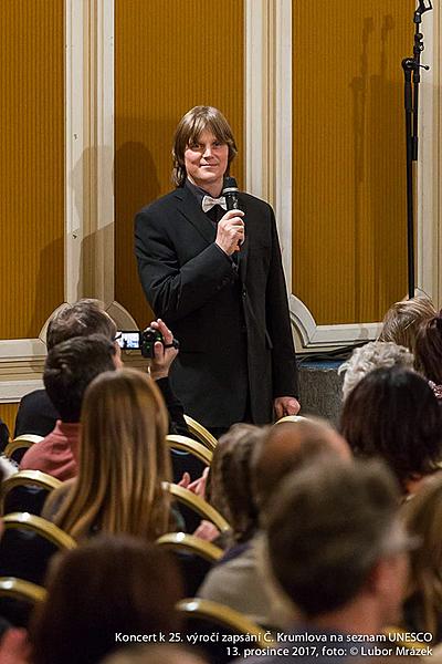 Concert for the Town to the 25th Anniversary of Enumeration of Český Krumlov in the UNESCO List, Castle Riding School 13.12.2017