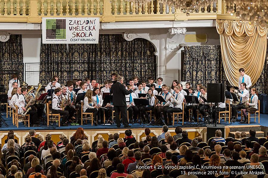 Konzert für die Stadt anlässlich des 25. Jahrestages des Inkrafttretens von Český Krumlov auf der UNESCO-Liste, Schlossreithalle 13.12.2017