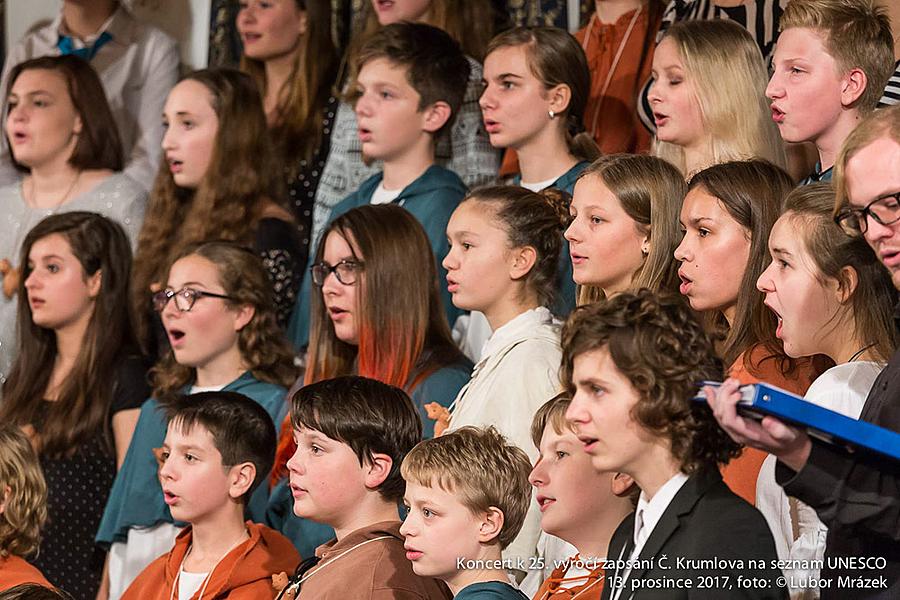 Koncert ZUŠ pro město k 25. výročí zapsání Českého Krumlova na seznam UNESCO, Zámecká jízdárna 13.12.2017