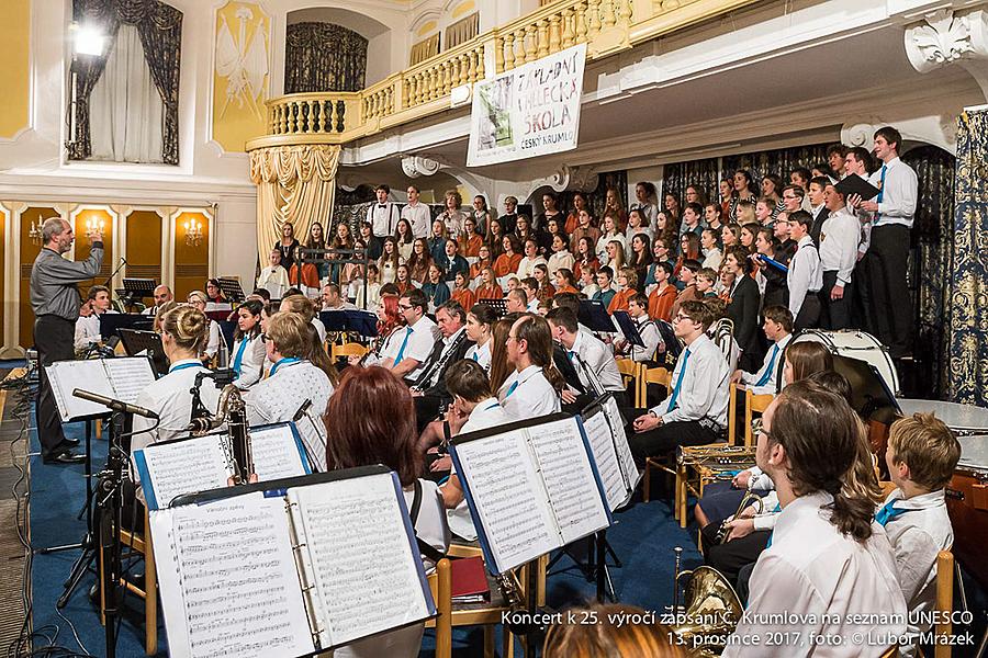 Konzert für die Stadt anlässlich des 25. Jahrestages des Inkrafttretens von Český Krumlov auf der UNESCO-Liste, Schlossreithalle 13.12.2017