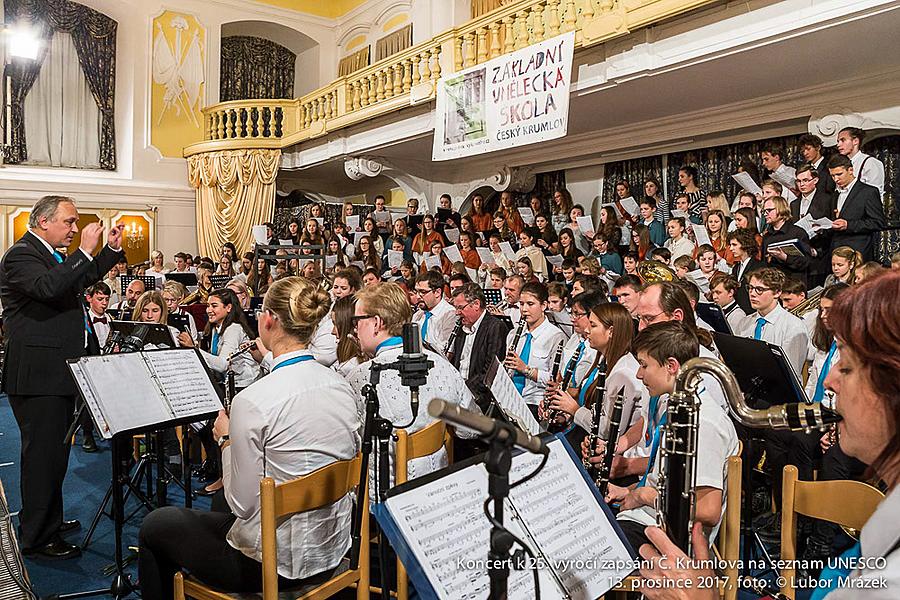 Konzert für die Stadt anlässlich des 25. Jahrestages des Inkrafttretens von Český Krumlov auf der UNESCO-Liste, Schlossreithalle 13.12.2017