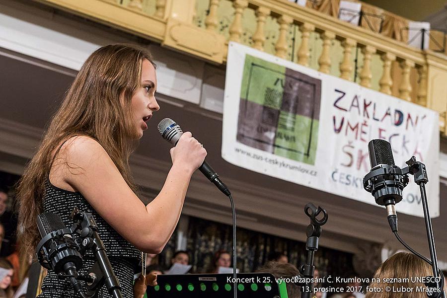 Koncert ZUŠ pro město k 25. výročí zapsání Českého Krumlova na seznam UNESCO, Zámecká jízdárna 13.12.2017