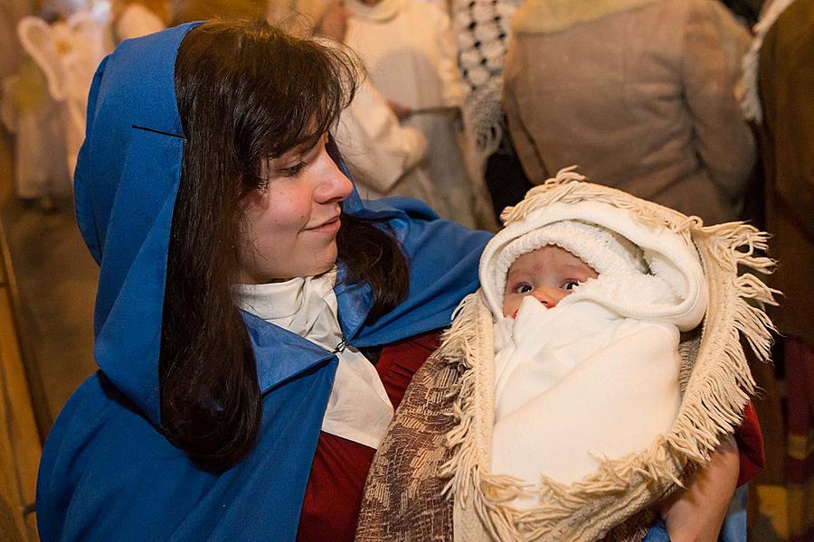 Lebende Krippe, 23.12.2017, Advent und Weihnachten in Český Krumlov