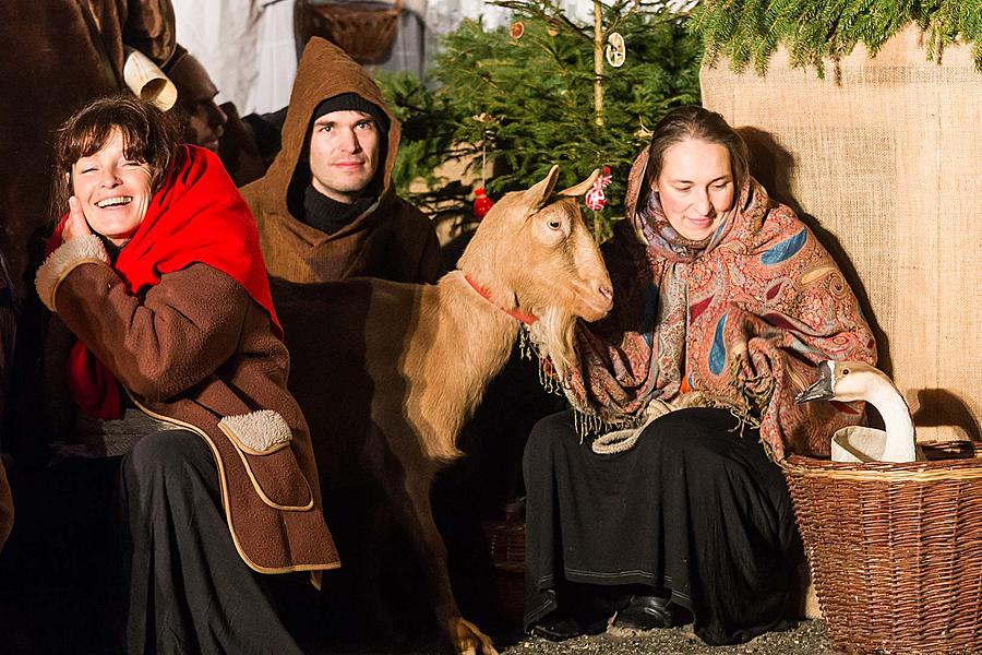 Live Nativity Scene, 23.12.2017, Advent and Christmas in Český Krumlov